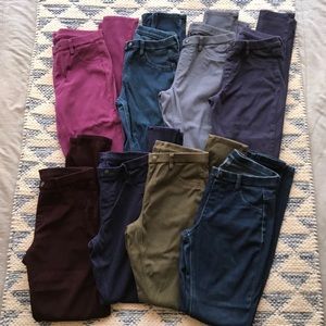 NWOT Uniqlo Legging Jeans Set of 8 Size Small Cute Comfy Great Colors